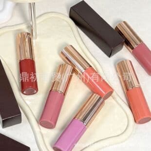 Cross-border Stock CT Lip and Cheek Two-in-One Blush Stick Cosmetics Moisturizing Natural Fit Rosy / Peach Glow 9g