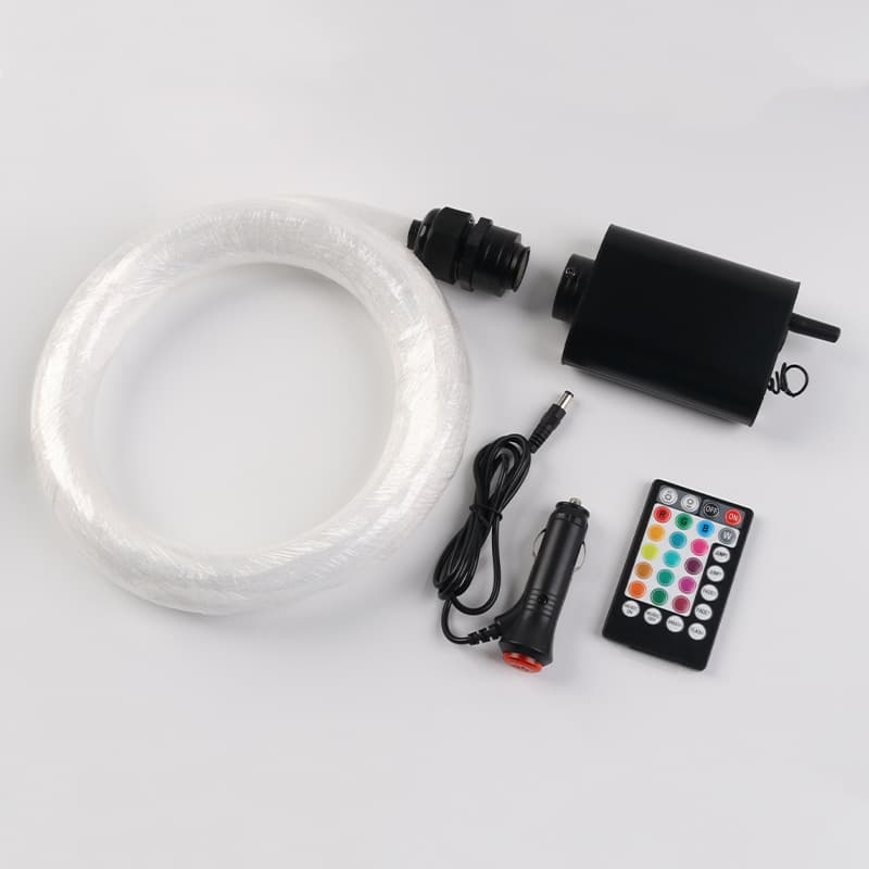 12W Car Starlight Ceiling Fiber Optic Light Source Kit Atmosphere Light Starlight Ceiling APP Remote Control Car Modification Starry Sky