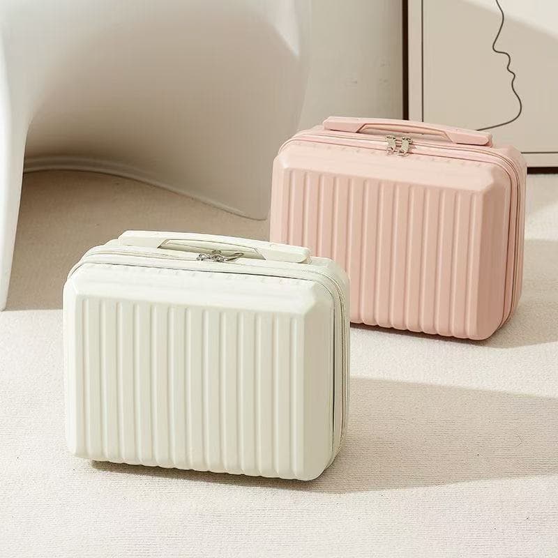 2025 New Portable Cosmetic Case Handheld Storage Box Women’s Travel Cosmetic Storage Bag Light Luxury Simple Ins Style