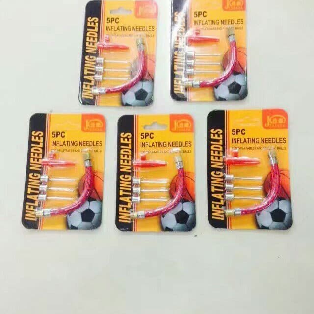 Inflatable Needle Trachea Set Plastic Packaging Combination Football Basketball Inflatable Head Multi-purpose Metal Needle Factory Direct Sale