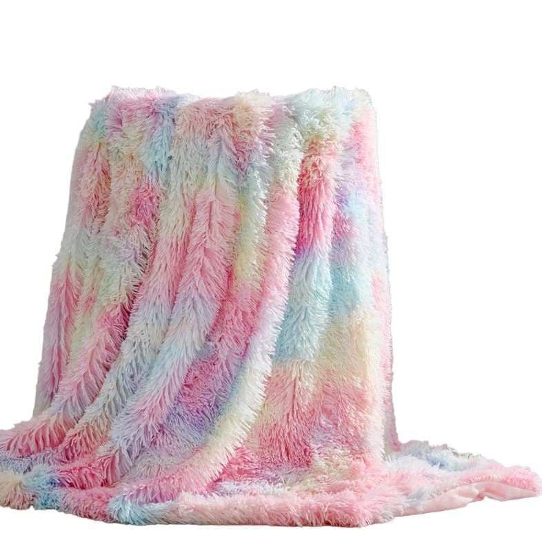 Fluffy Long Plush Soft Cozy Room Decor Sofa Bed Fleece Blanket Thick Warm Gift for Girls and Boys