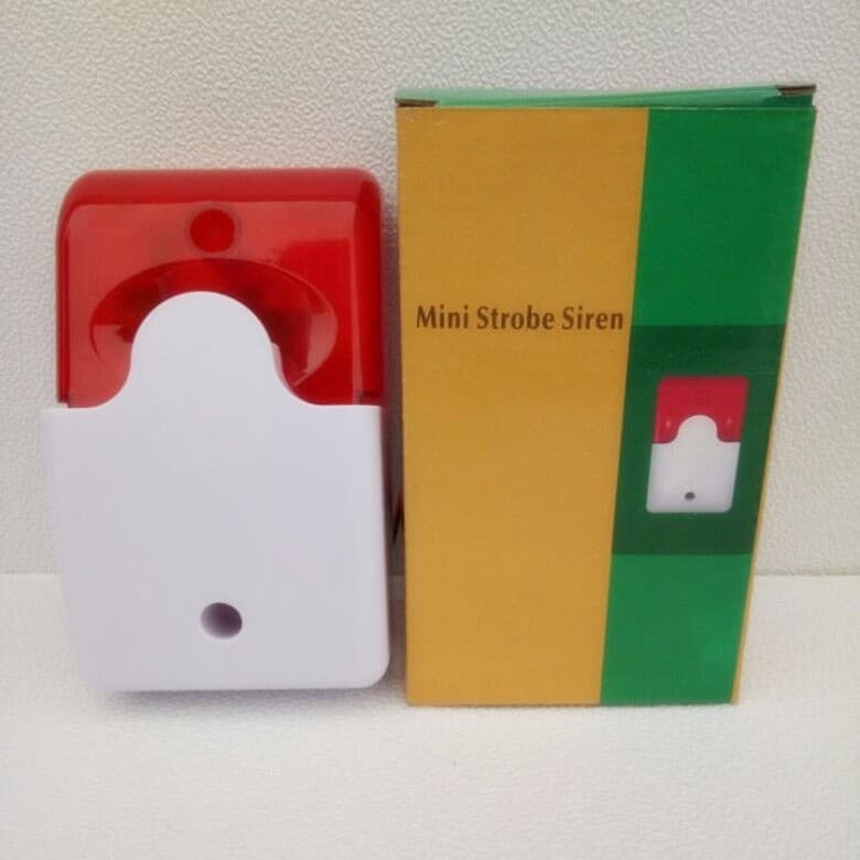 12V Sound and Light Alarm Horn Siren 103 Active Horn High-Pitch Alarm Siren Sound and Light