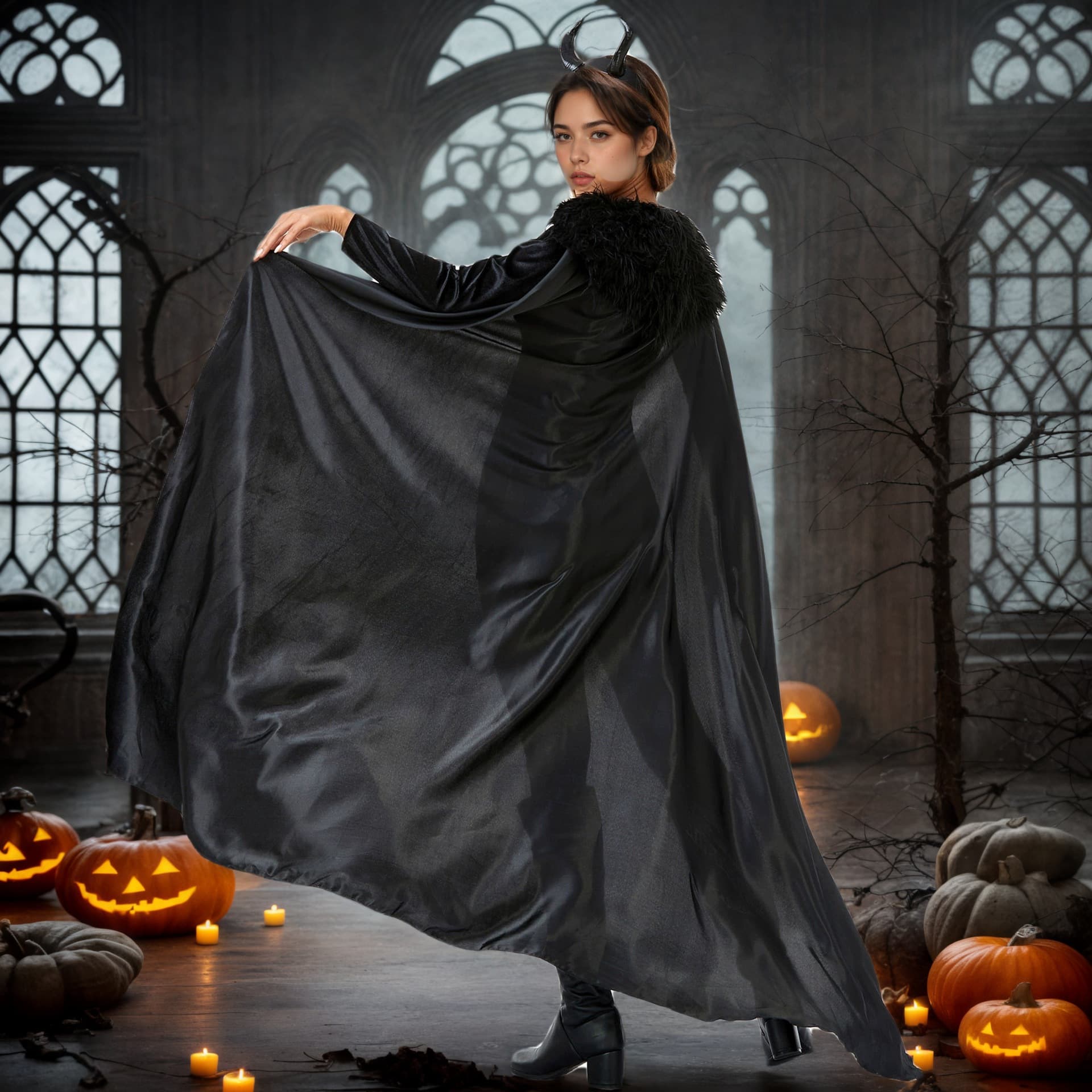 Zhumilian apparel new adult Halloween sleeping curse demon witch costume lady set demon series clothing