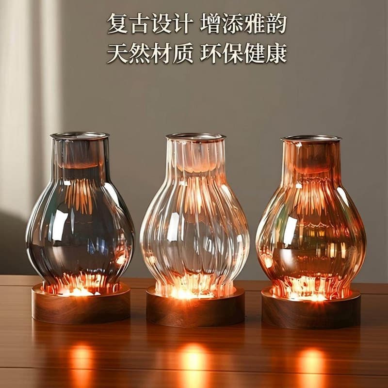 Candle aromatherapy candle holder creative candle aromatherapy lamp fire insulation incense burner home bedroom Qinan agarwood raw material spices