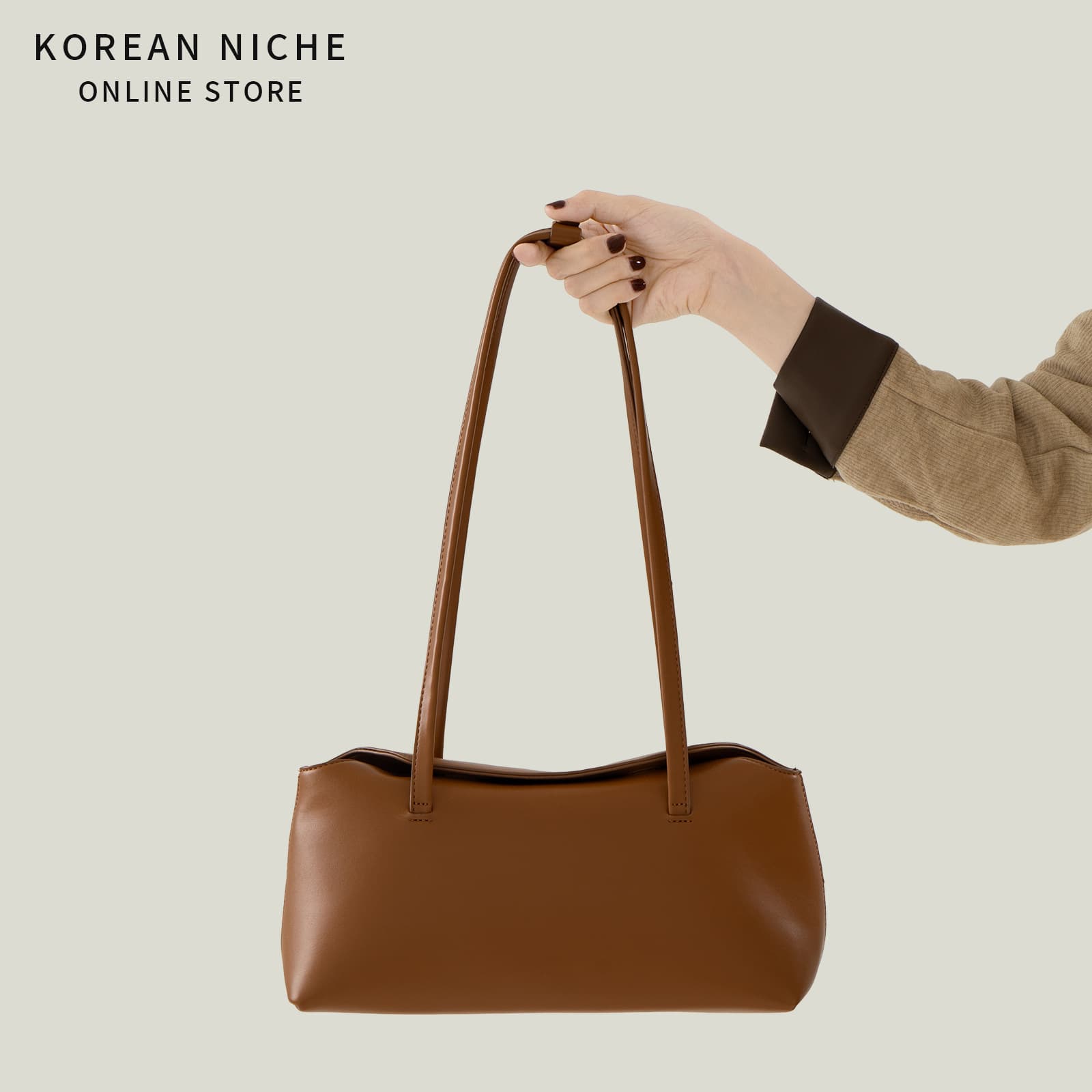 Korean Style High-End Texture Retro Versatile Armpit Bag Women's Niche Design Trendy Daily Casual Portable Shoulder Bag