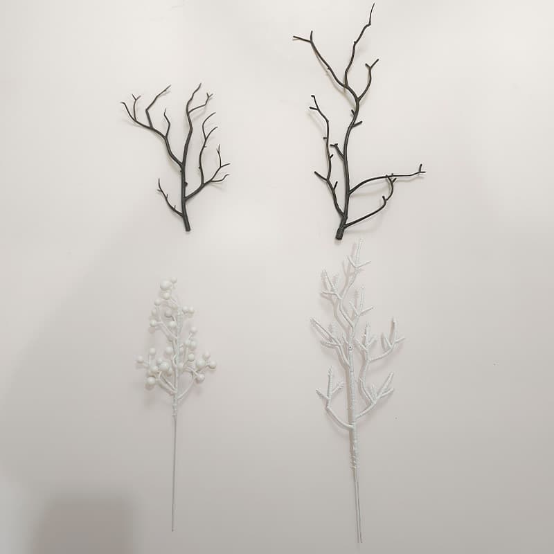 Halloween black dead branches simulated dry branch accessories white coral branches decorative scene layout flower arrangement accessories