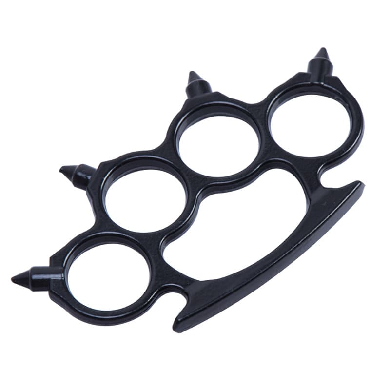 Pointed Self-Defense Weapon Tiger Knuckle Four-Finger Glove Knuckle Duster Legal Self-Defense Fighting Tool Ring
