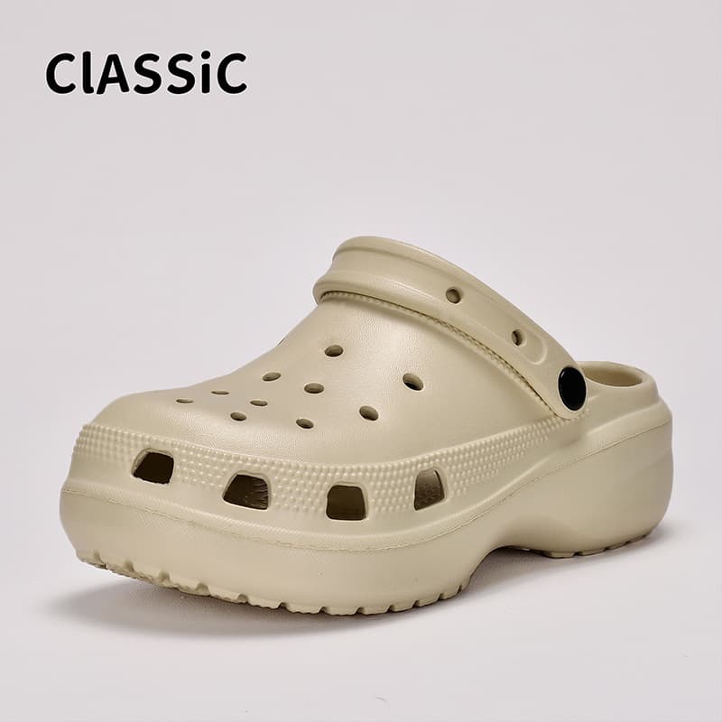 Cross-border Chunky Clog Sandals for Women, Cute Cartoon Casual Anti-slip Closed-toe Beach Shoes