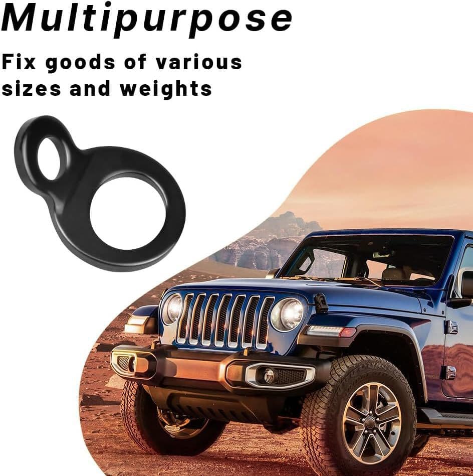 10pcs O-Ring Tie-Down Anchor Replacements, Vehicle Cargo Hooks, Universal Carabiner Accessories