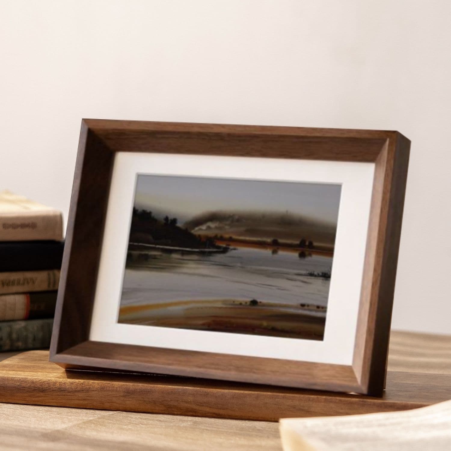 Wooden photo frames for printing, displaying, mounting, empty frames, 8-inch, 6-inch, 7-inch, A4 size, calligraphy frames, and export.