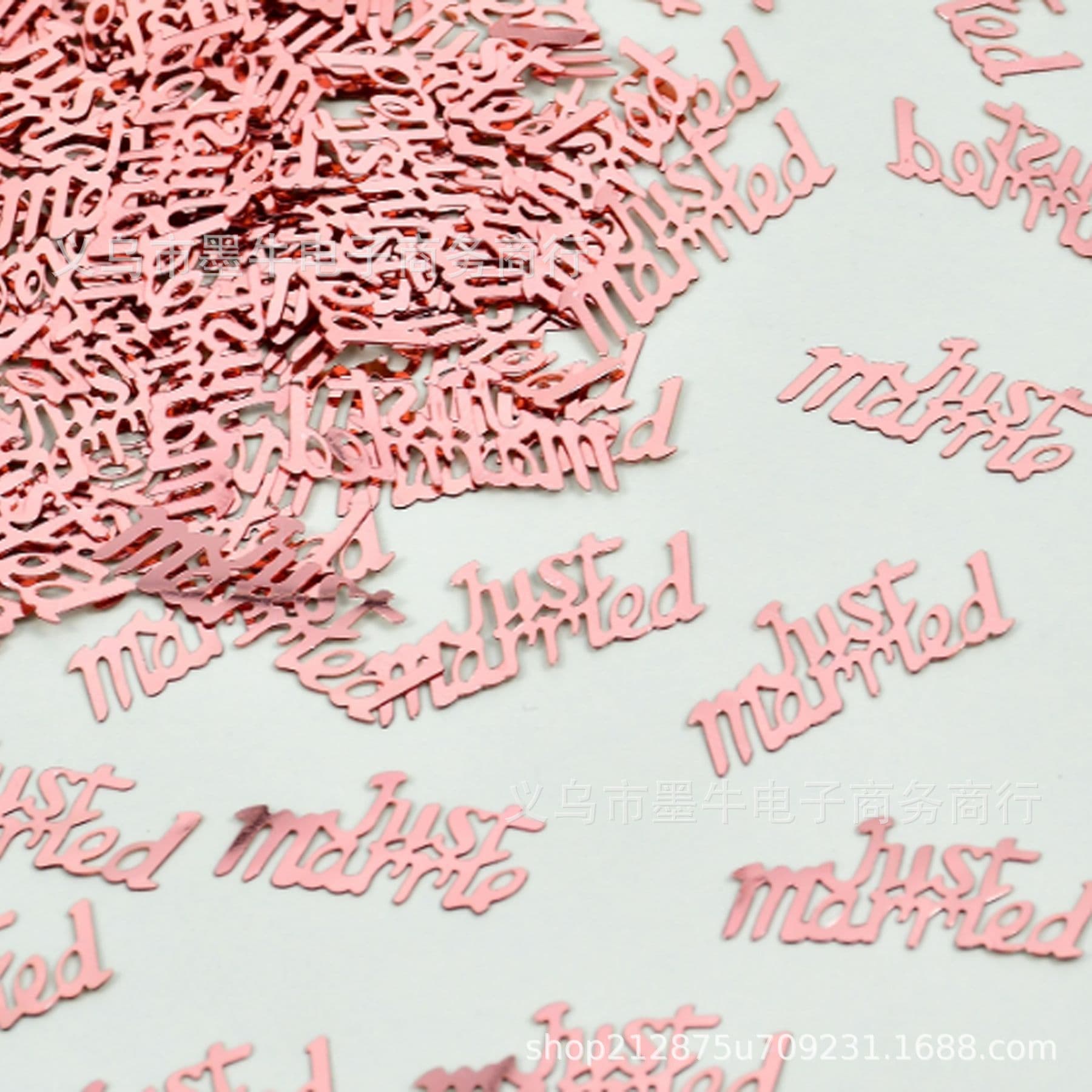 30g Just Married Table Confetti - Wedding Toss Confetti for Proposal Celebration