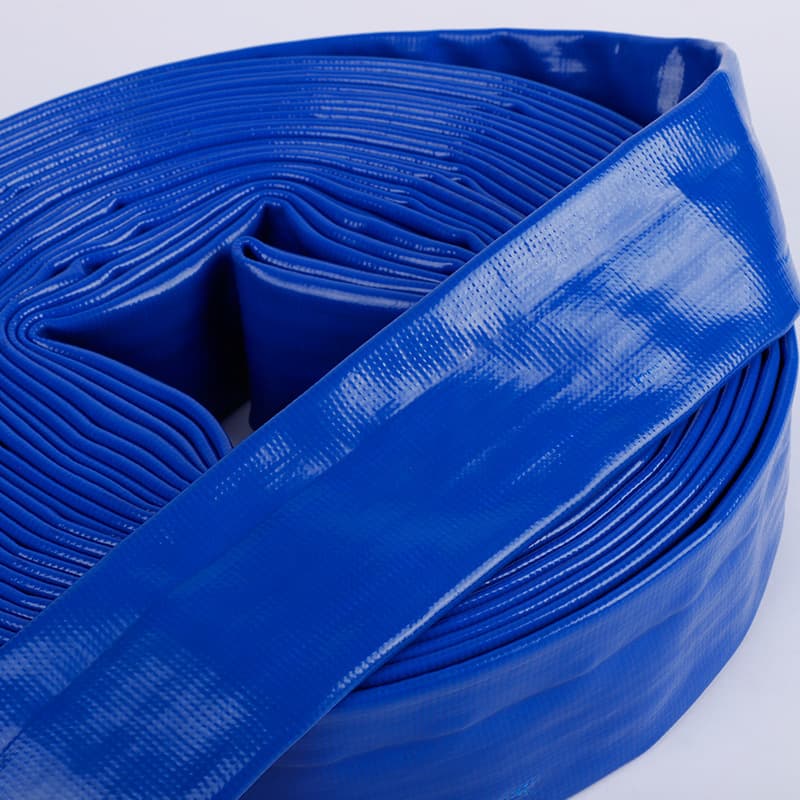 2", 2.5", 3", 4" Plastic-Coated High-Pressure Blue Hose 50m Specifications Explosion-Proof Thickened PVC Wear-Resistant Hose