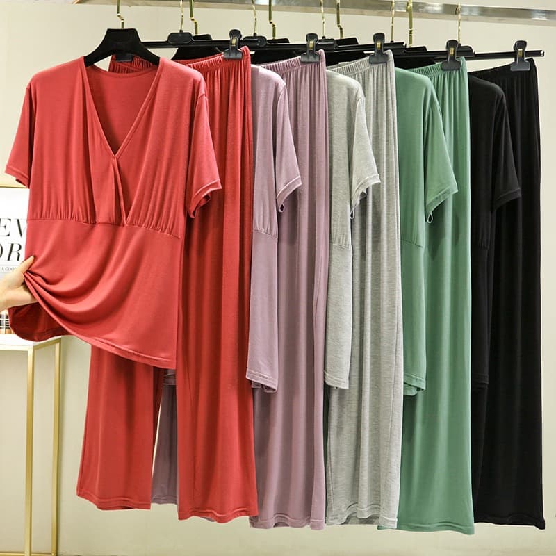 Yoga Clothing New Style Gym Casual Suit Women's All-Match Slimming Modal Dance Clothing Elegant Home Clothes Pajamas