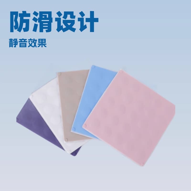 Custom 25 Pieces Keyboard Silicone Feet Solid Color Round Pattern Feet Anti-Slip Silent Wear-Resistant 14.6*1.5