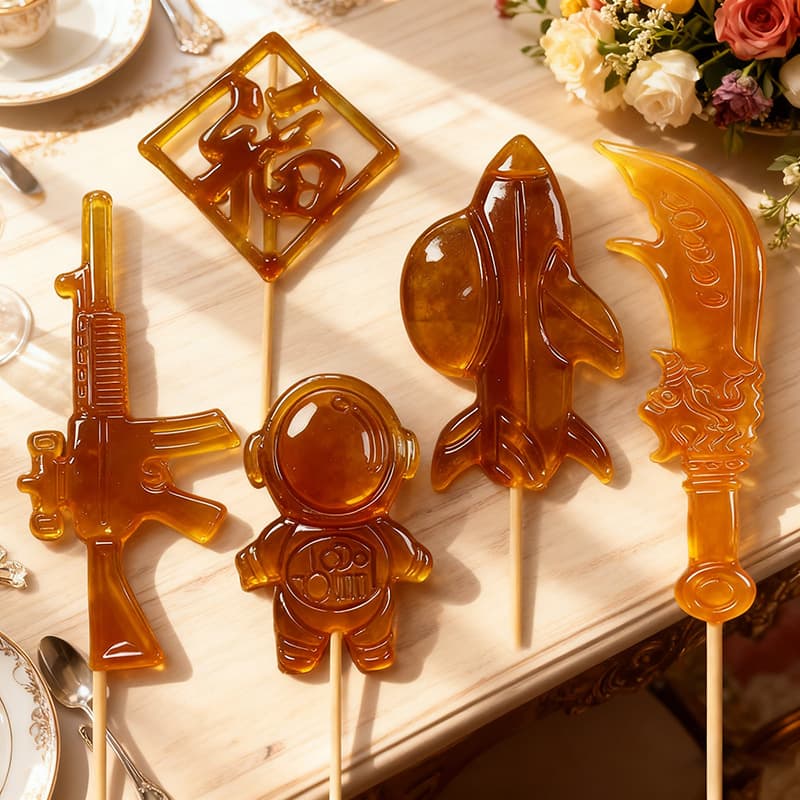 Cartoon toy gun sugar painting mold sugar man sugar painting tool lollipop mold diy lollipop candy painting silicone mold