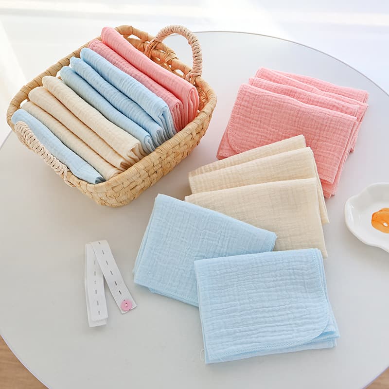 100% cotton crepe diapers, baby diapers, newborn gauze diapers, soft, absorbent, breathable diaper pads, cross-border