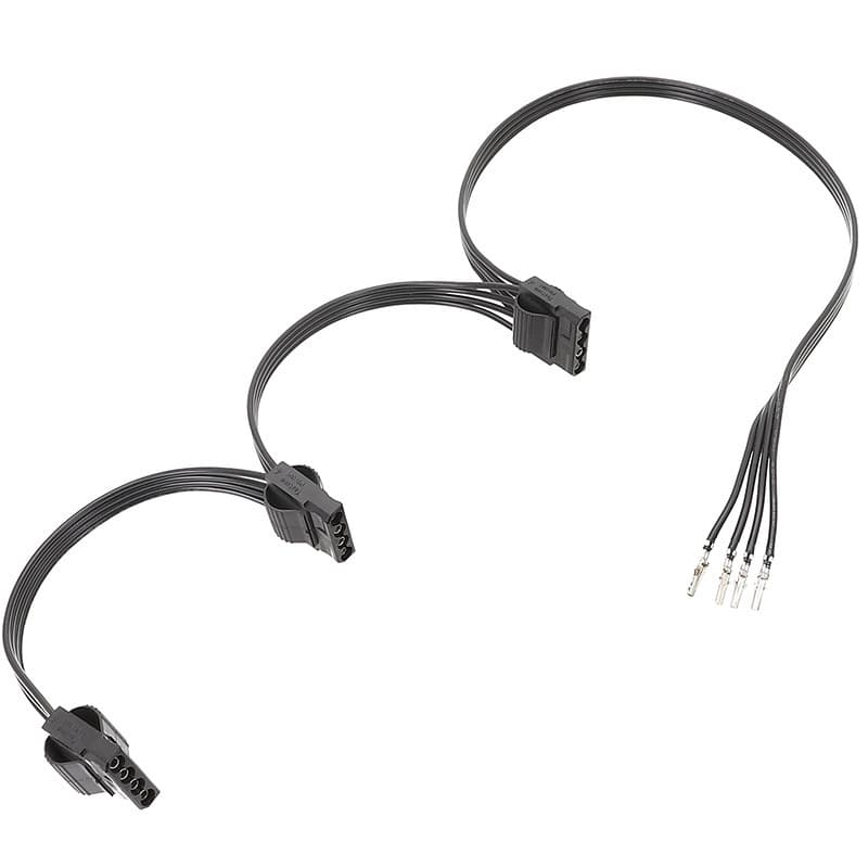 Power Module Cable Set Large 4PIN Module Cable 1-to-2, 1-to-Multiple Flat Cable Semi-finished