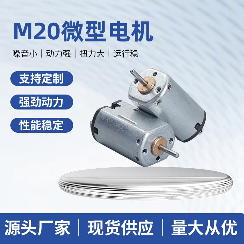 M20 Micro DC Motor, High-Speed Smart Home Motor, Precision Instrument, Security Equipment Motor Manufacturer