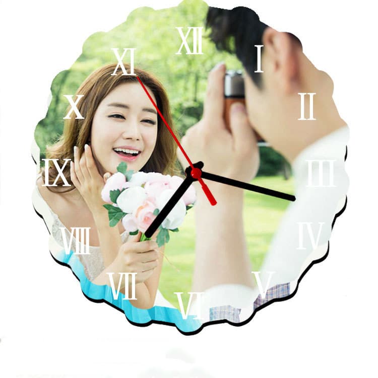 MDF Heat Transfer Blank Material Wholesale Heat Transfer Blank Wall Clock Sublimation Table Clock Living Room Personalized Clock