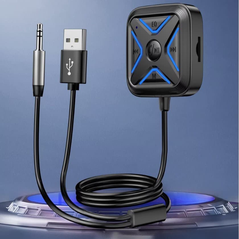 New Car Bluetooth 5.3 Audio Receiver Wireless Car Phone Tablet Speaker AUX Bluetooth Adapter