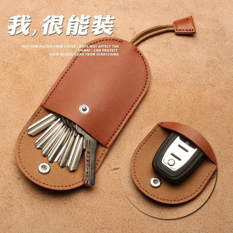 Universal Car Key Case, Multi-Function Retractable Mini Compact Key Holder, Large Capacity, Unisex