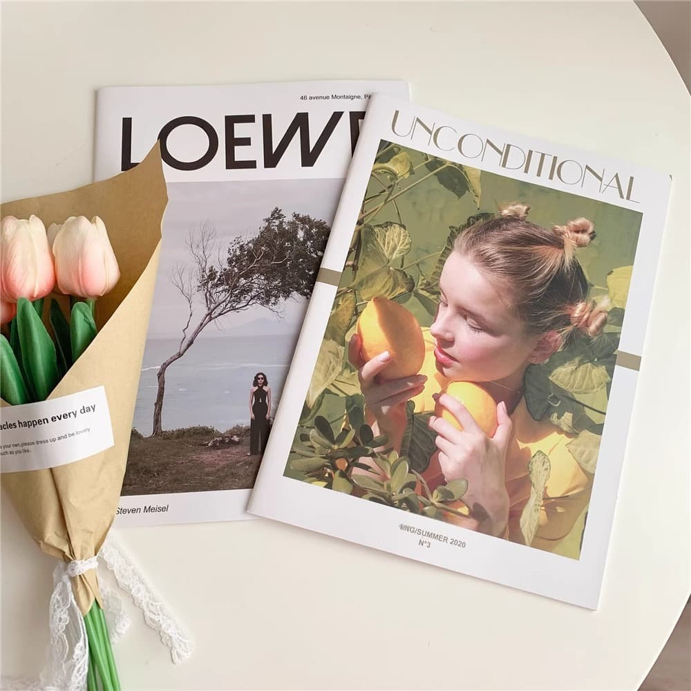 Ins Style Photography Magazine Cover Series Thickened Notebook Props Book Model Posing Decoration Photo Props
