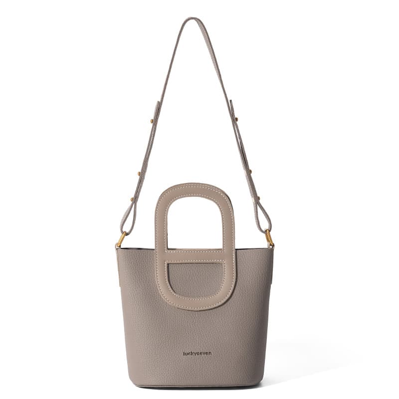LuckySeven Pig Nose Vegetable Basket Bucket Bag 2025 New Genuine Leather Women's Handbag