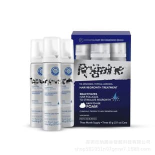 Cross-border exclusive supply for the US Rogaine Men's Hair Regrowth Foam Minoxidil Hair Thickening Treatment 60g*3