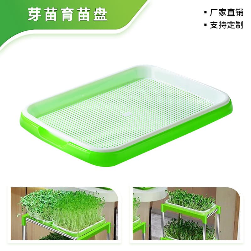 Home Sprout Growing Tray Soilless Cultivation Hydroponic Seedling Tray Wheatgrass Sprout Seedling Tray