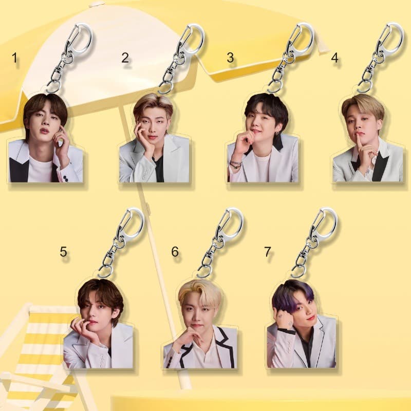 BTS peripherals BTS V Min Yoongi Park Jimin Jungkook Kim Taehyung key chain pendant 1754