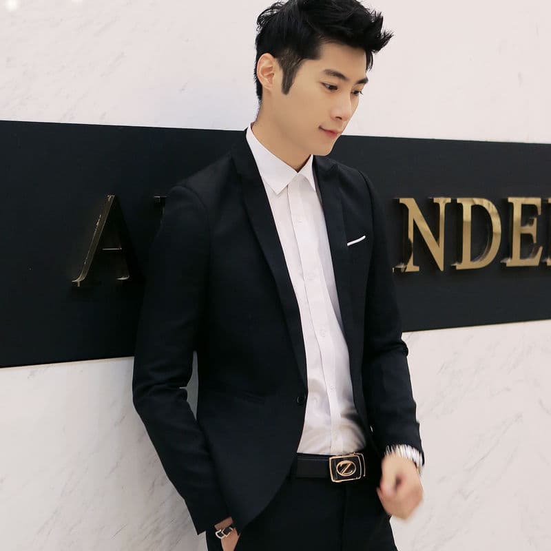 Cross-border foreign trade wholesale men's business casual suit, European and American slim fit blazer.