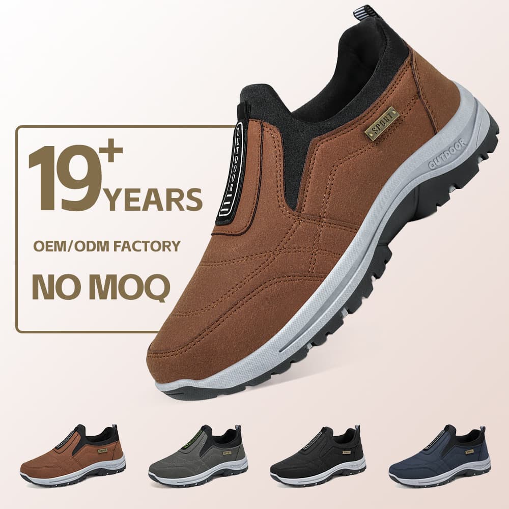 Summer New Cross-border Outdoor Slip-on Dad Shoes Men's Running Athletic Shoes Wholesale
