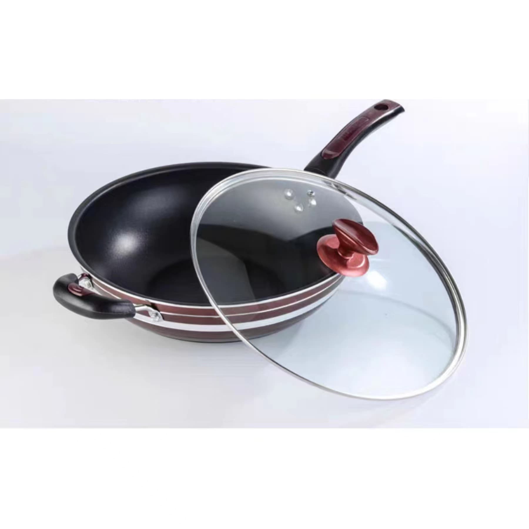 Korean-style energy-concentrated uncoated iron pot with less oil and easy care for home Chinese-style frying stove lightweight wok in stock