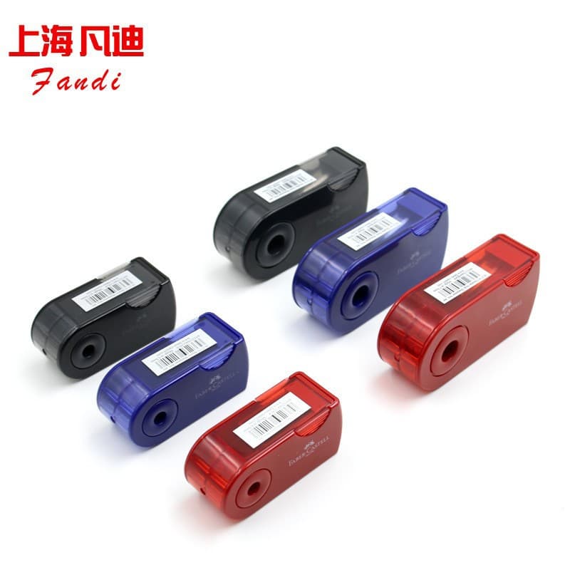 German Faber-Castell Rotary Single-Hole/Double-Hole Pencil Sharpener 1833/1827 Sharpener Black Red Pencil Sharpener