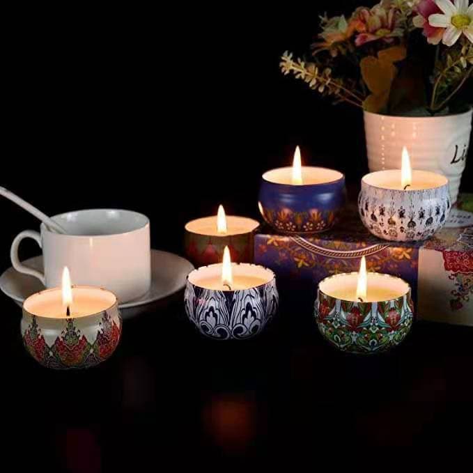 Aromatherapy Candle Calming Sleep Aid Bedroom Fragrance Home Essential Oil Smokeless Incense Indoor Long-Lasting Gift Box Set Cup