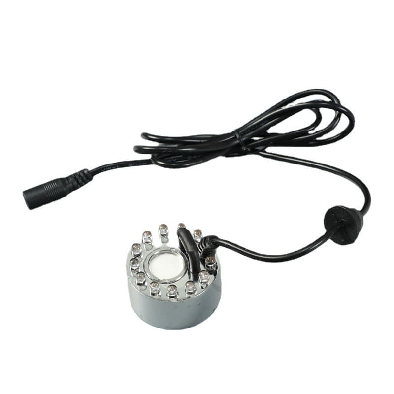Cross-border Atomizing Lamp Head Rockery Ultrasonic Atomizer Humidifier Fish Tank Bonsai Water Atomization Color Light Fog Micro Landscape