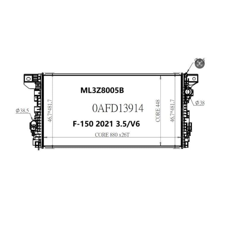 Suitable for Ford F-150 Raptor Expedition Navigator. 13914 ML3Z80