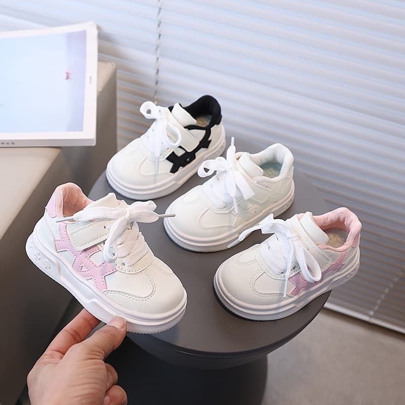 Children's Casual Shoes Spring Autumn New Style Girls Soft Sole White Shoes Boys Student Shoes Toddler Comfortable Sneakers