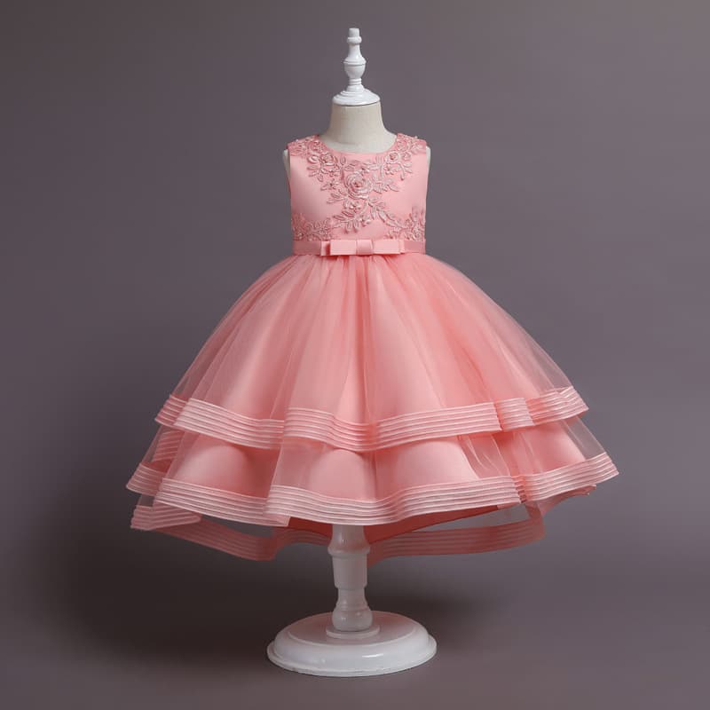 Children's Dress Girls Birthday Tutu Princess Dress Fashionable Flower Girl Wedding Little Girl Piano Performance Costume