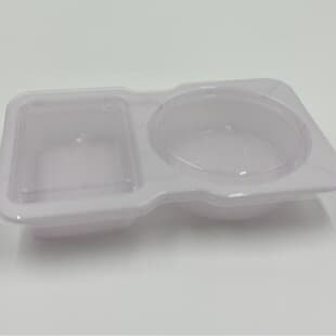 One-Piece Divided Sauce Cup, Small Ingredient Box, Seasoning Cup, Disposable Plastic Cup, Takeout Box, Seasoning Box, Transparent Sauce Cup