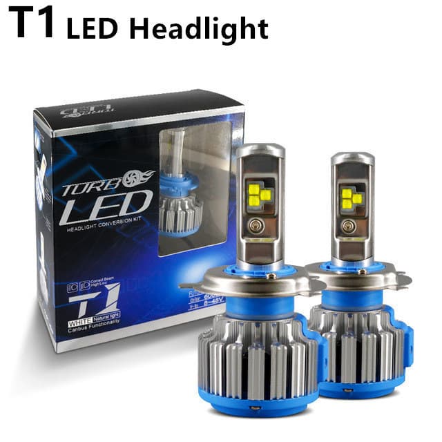 Factory Direct Car LED Headlight T1 Smart Decoding Modified Headlight Ultra High Low Beam Headlight Front Light