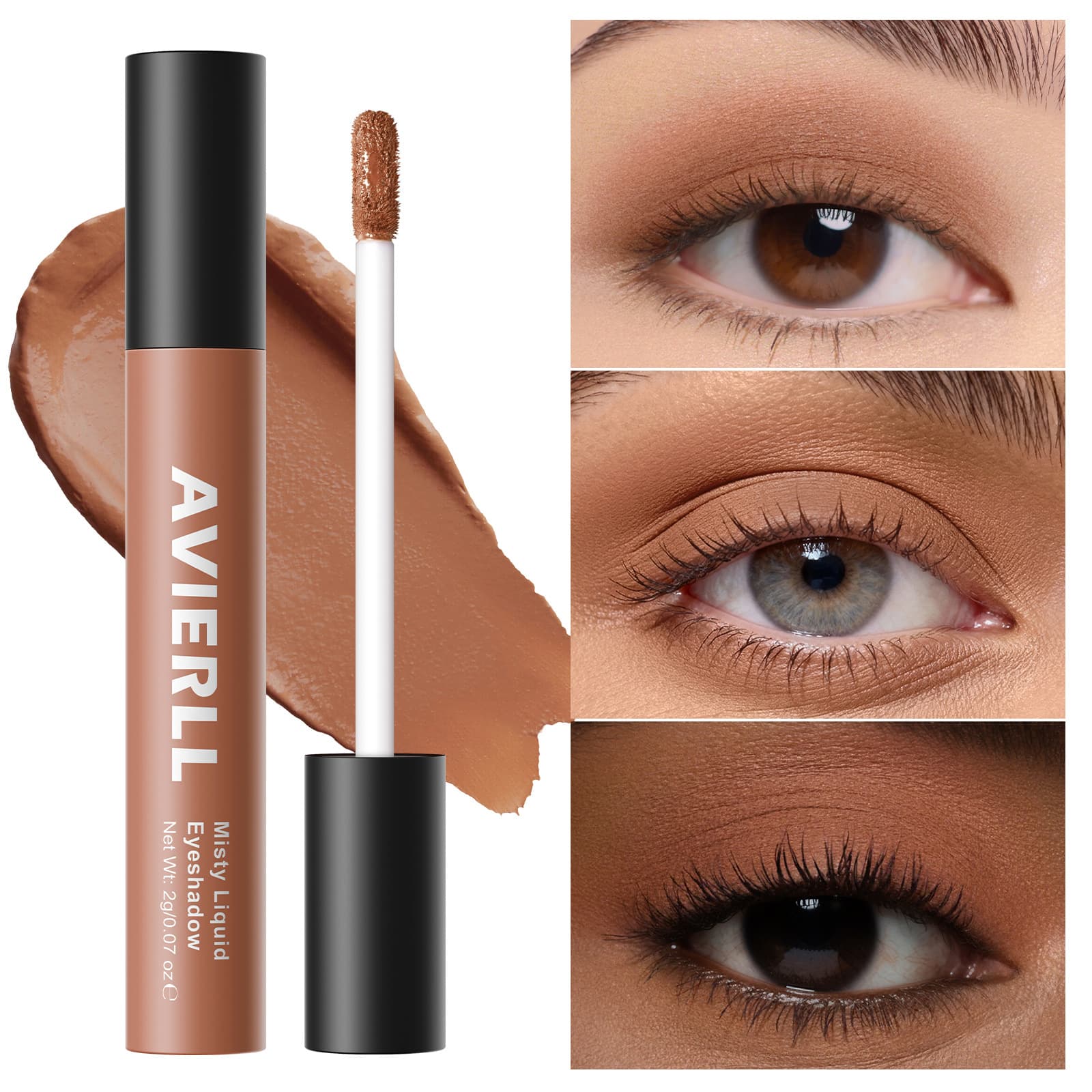 Cross-border exclusive matte liquid eyeshadow in 10 colors to choose from, waterproof, long-lasting and not easy to fade, new foreign trade cosmetics