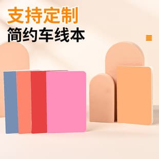 Amazon Cross-Border Export Hot-Selling Thread-Bound Notebook, Ins Style Sewn Notebook Set, Logo Printing Custom