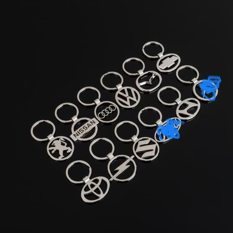 Fits Audi, Hyundai, Logo, Opel Various Car Emblem Keychain Cross-border Wholesale Hollow-out Car Keychain