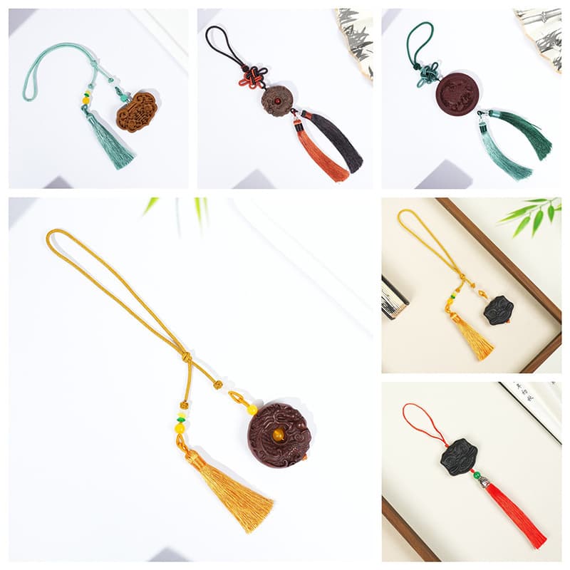 Handmade incense brand car pendant, traditional incense beads, natural fragrance, long-lasting scent, intangible cultural heritage, factory direct sales and dropshipping.
