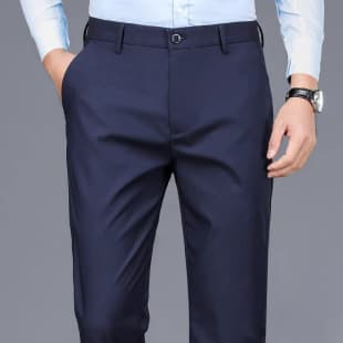[Taobao Best Seller] Men's casual pants, black professional formal suit trousers, 2026 elastic straight-leg dress pants