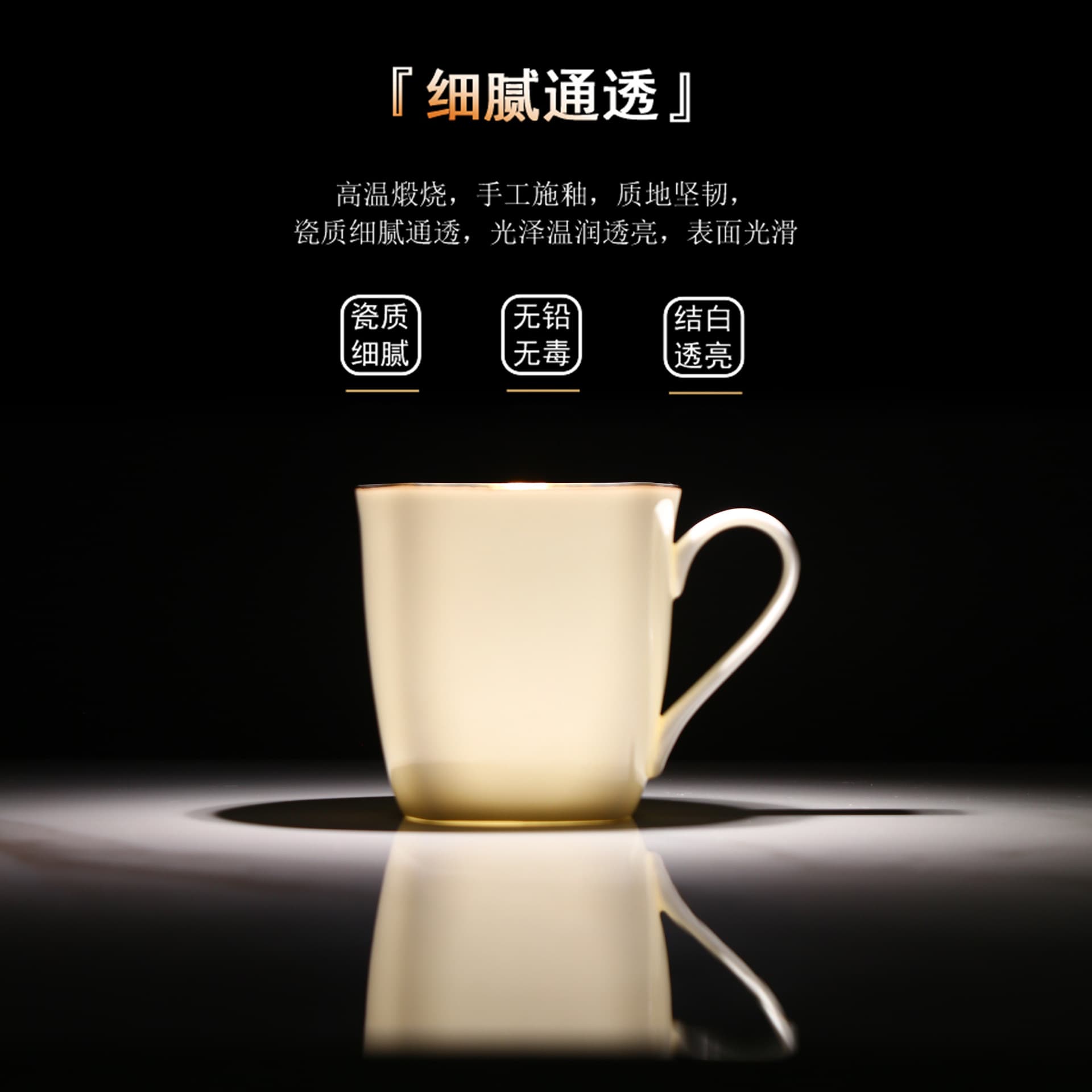 Large Capacity Ceramic Mug with Lid Gift Cup Office Cup Tea Cup Bone China Drinking Cup with Lid Meeting Cup