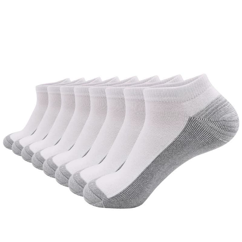 Cross-Border Sports Socks Running Short Socks Elite Training Socks Black White Gray Color Block Men's Socks Short Tube Export Cotton Socks