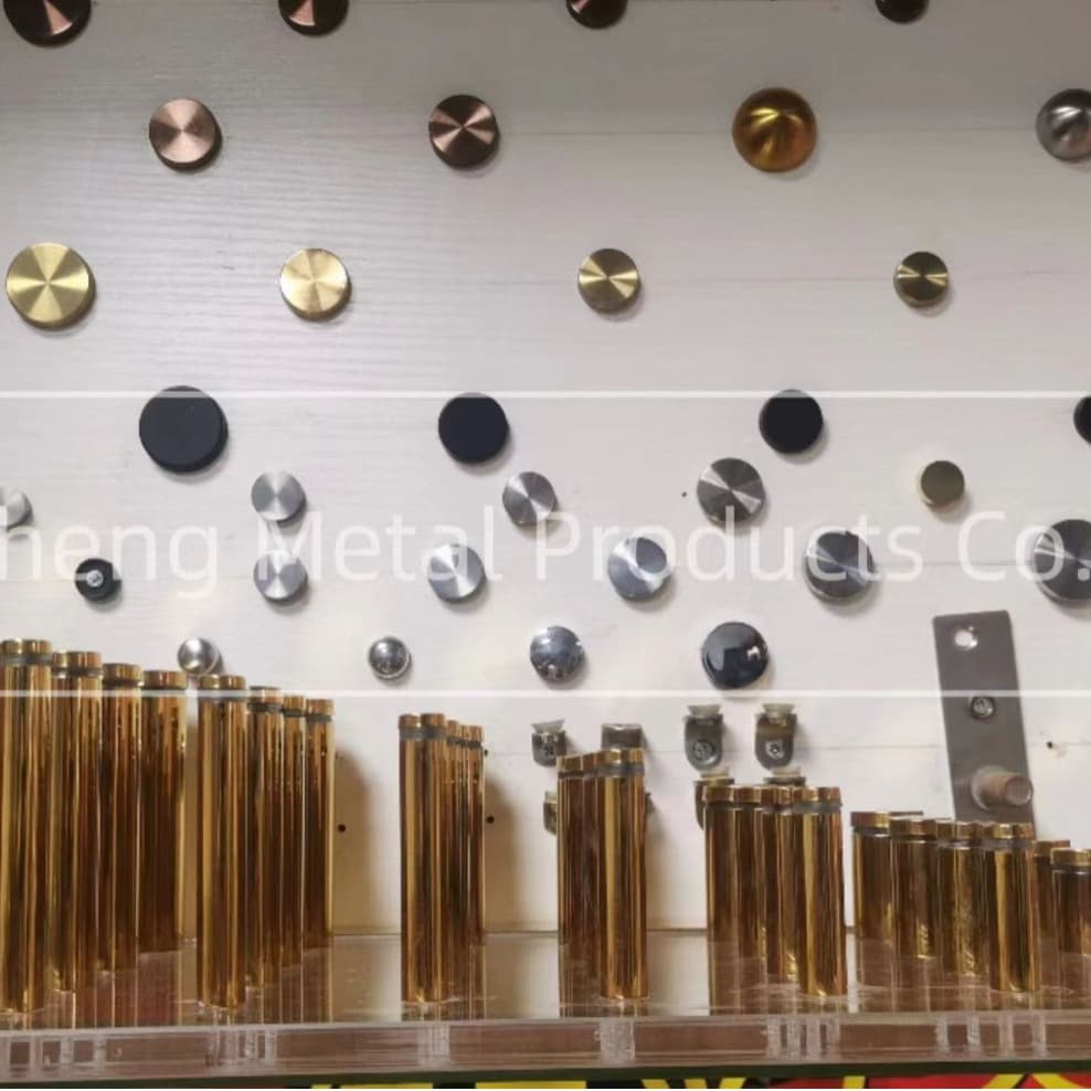 Stainless steel hollow advertising nails, glass mirror nails, acrylic board fixing decorative hardware advertising screws.