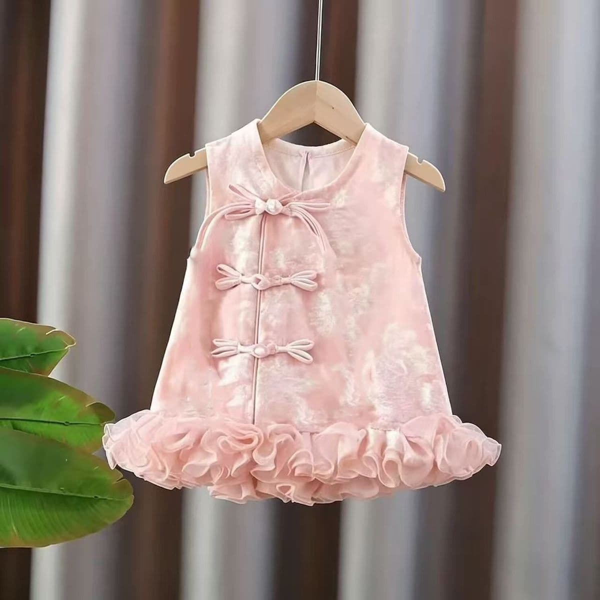 Summer Hanfu cheongsam dress, retro style baby princess dress, one-year-old dress, Chinese style baby girl dress, ha dress